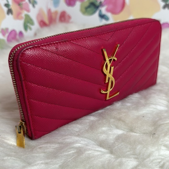 💯Authentic YSL Round Zipped Long Wallet 🍀 - Picture 4 of 16